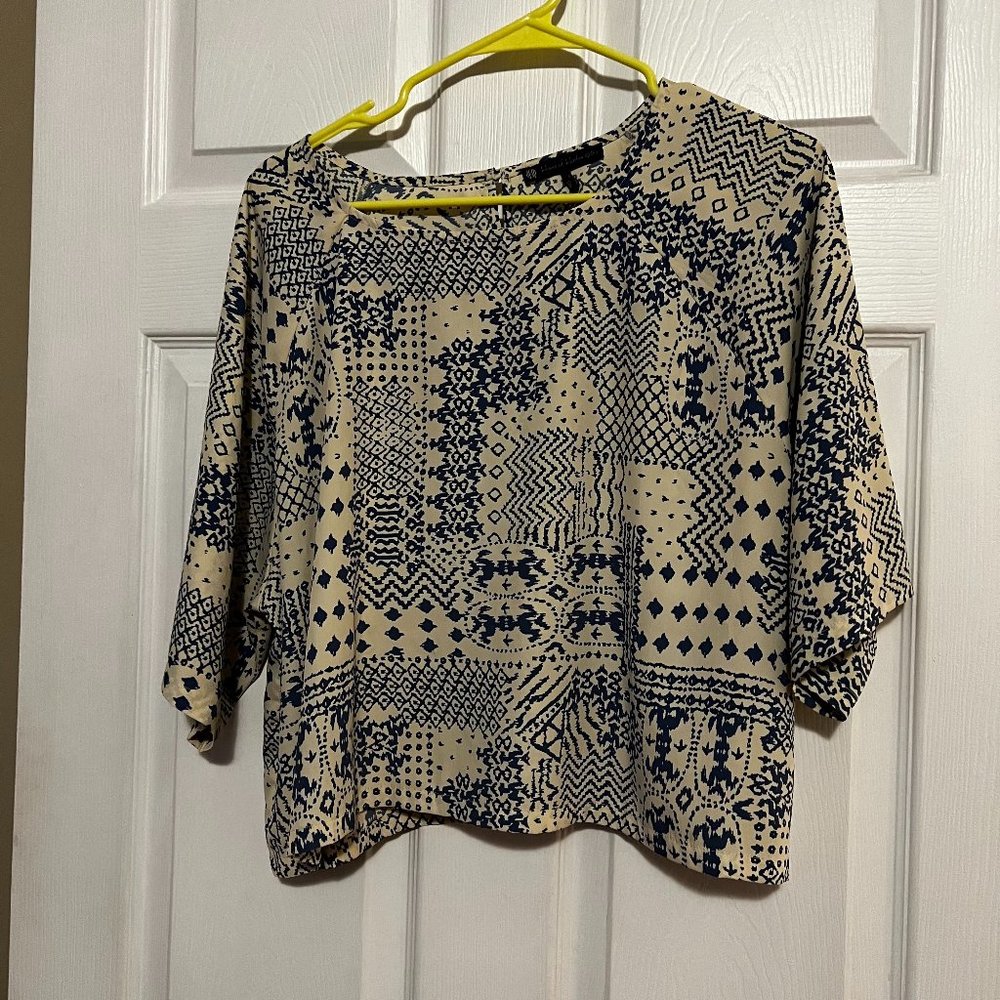 House of Harlow 1960 Tribal Print Crop Top— size L